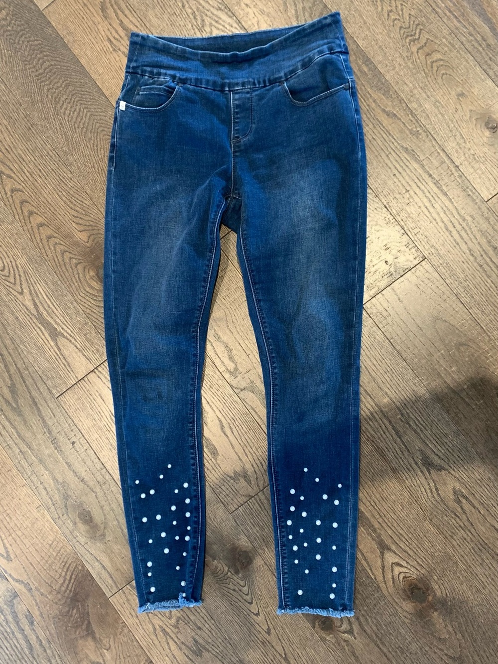 Levi's Dark Blue Stretch Jeggings with Studded Ankles